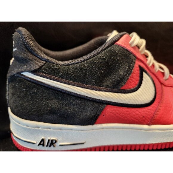Nike Boys Air Force 1 LV8 1 GS Mystic Red/Black-Size 7 Youth Excellent Condition - Picture 9 of 16